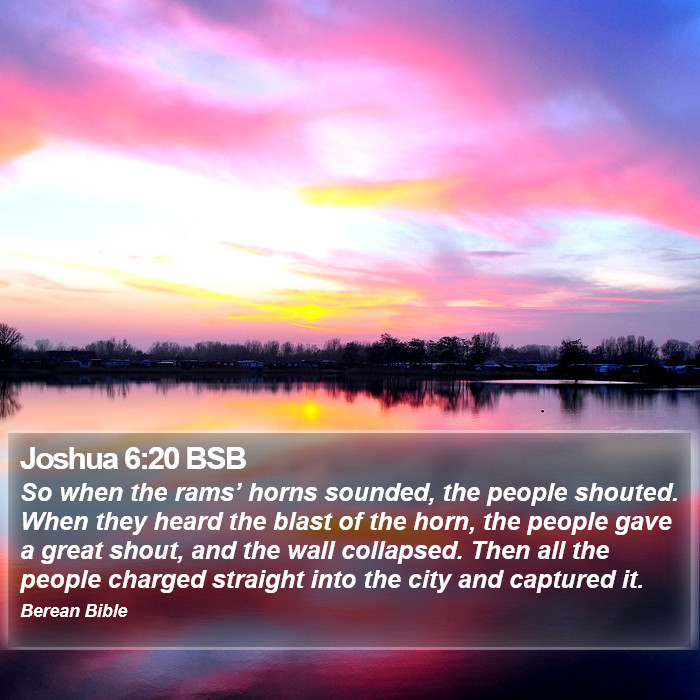 Joshua 6:20 BSB Bible Study