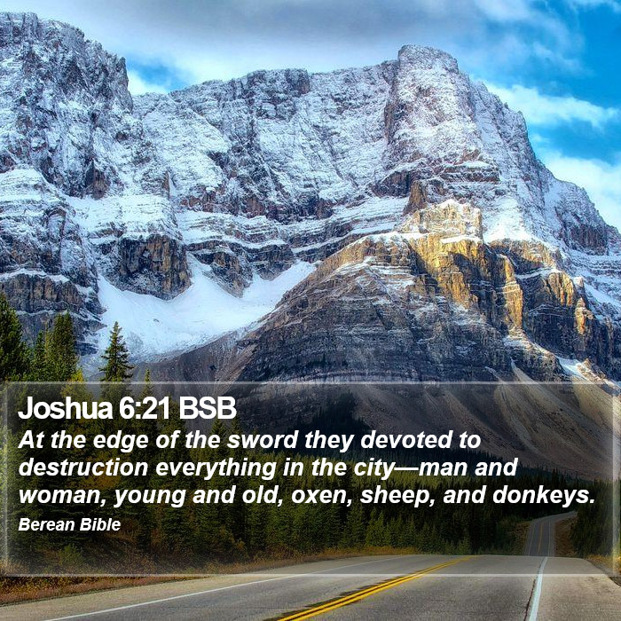 Joshua 6:21 BSB Bible Study