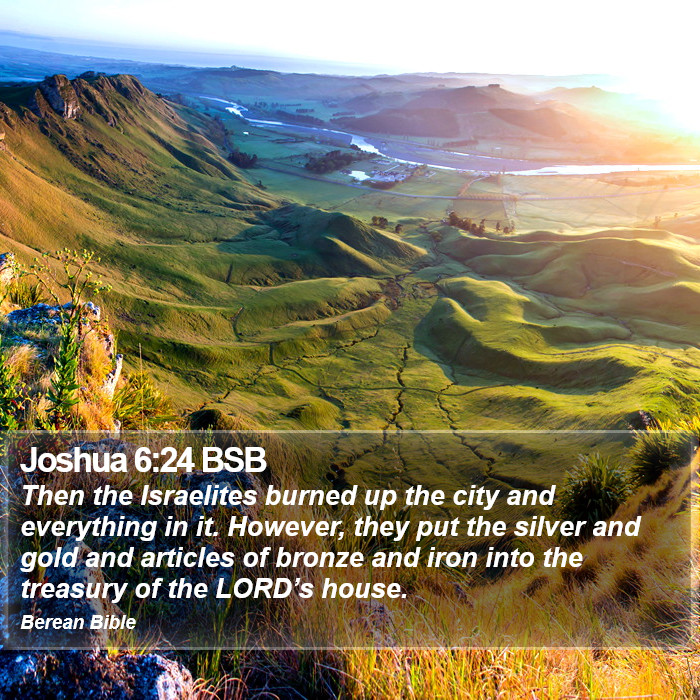 Joshua 6:24 BSB Bible Study