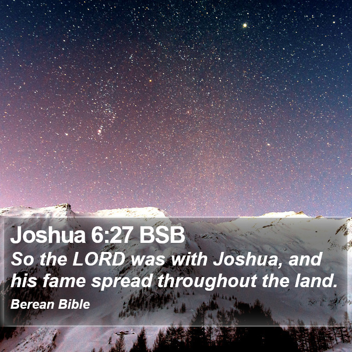 Joshua 6:27 BSB Bible Study