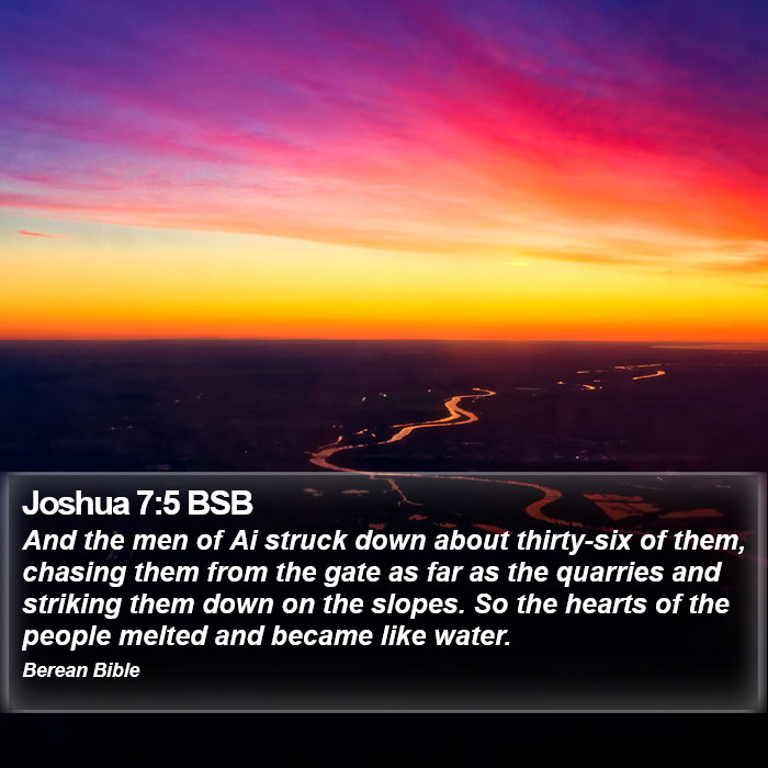 Joshua 7:5 BSB Bible Study