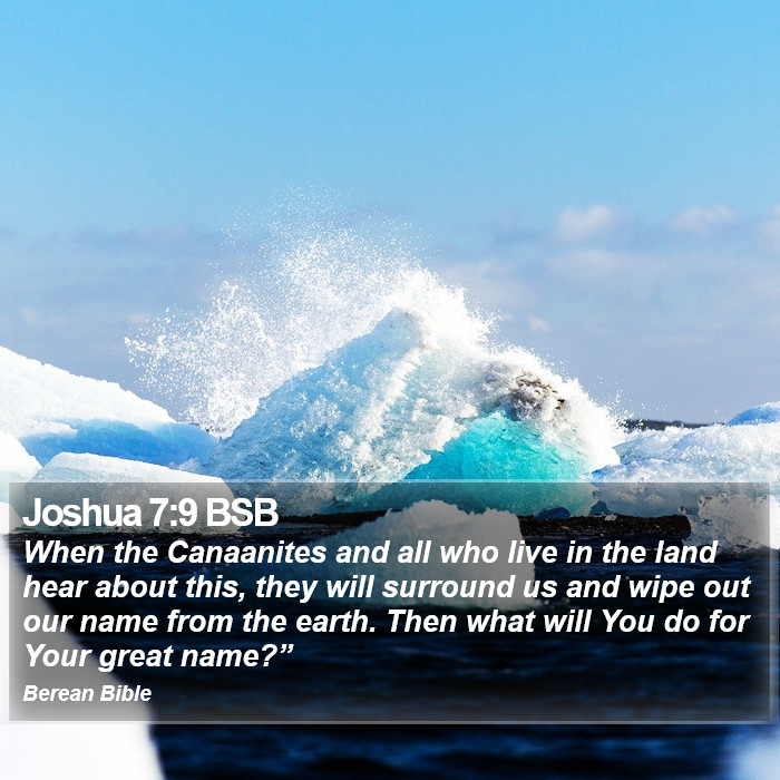 Joshua 7:9 BSB Bible Study