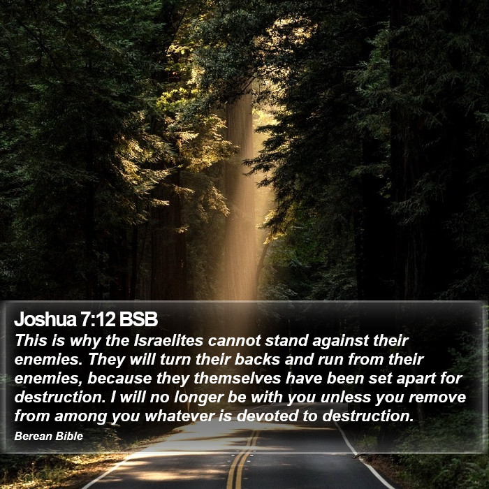 Joshua 7:12 BSB Bible Study