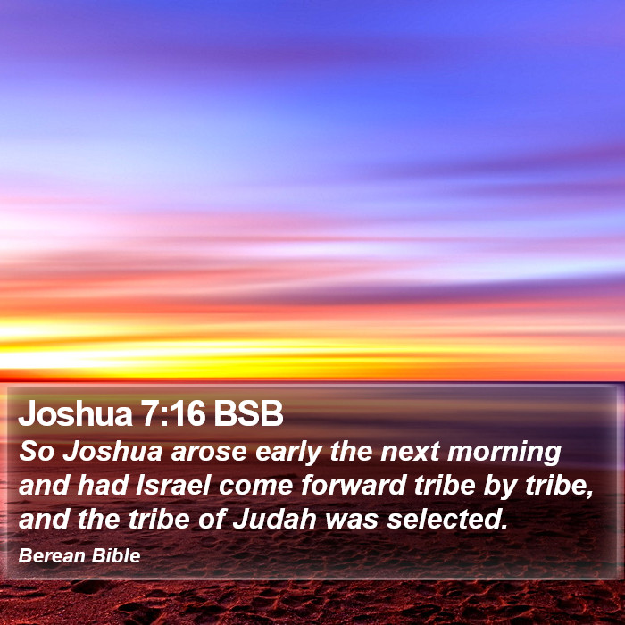 Joshua 7:16 BSB Bible Study