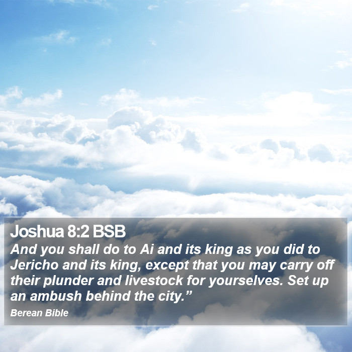 Joshua 8:2 BSB Bible Study