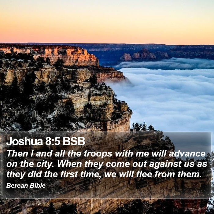 Joshua 8:5 BSB Bible Study