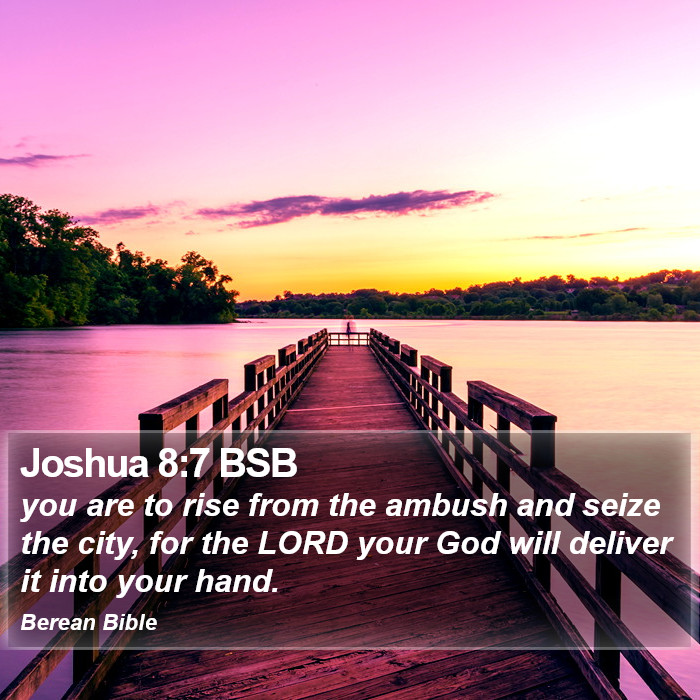 Joshua 8:7 BSB Bible Study