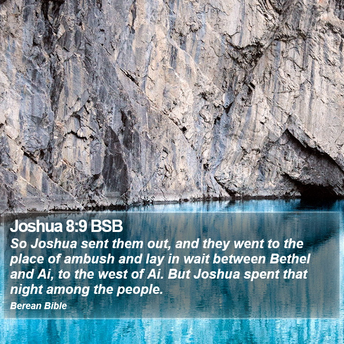 Joshua 8:9 BSB Bible Study