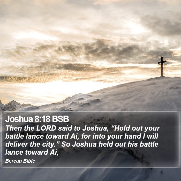 Joshua 8:18 BSB Bible Study