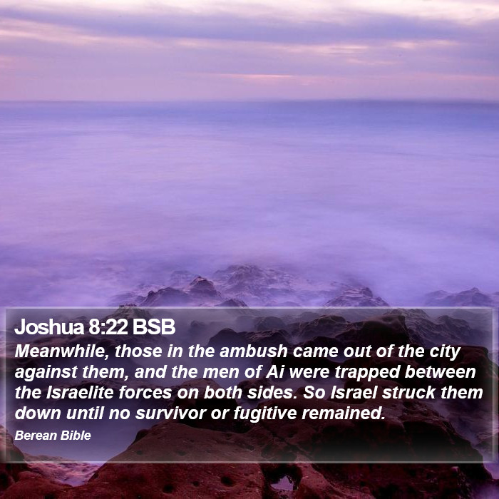 Joshua 8:22 BSB Bible Study