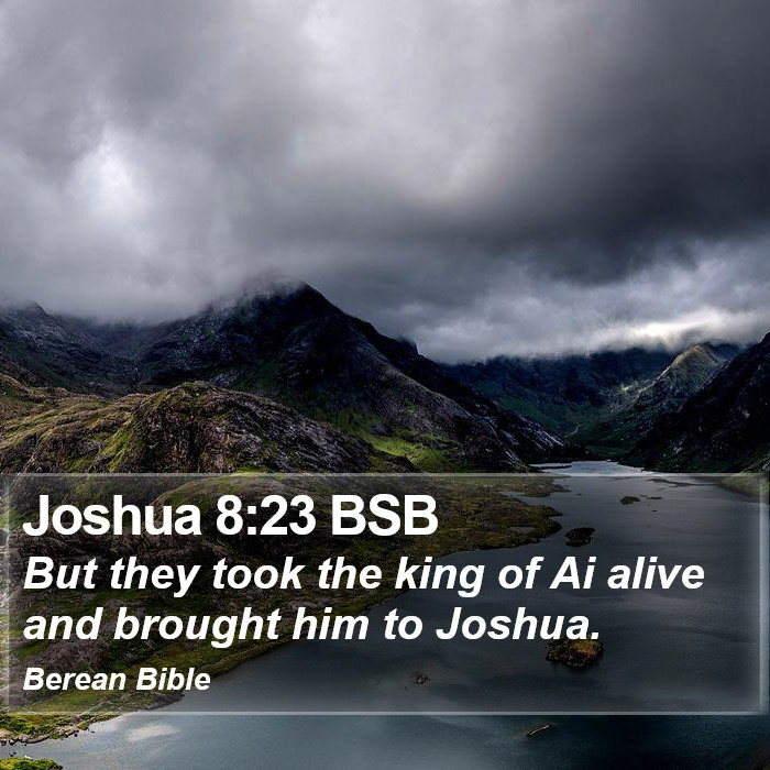 Joshua 8:23 BSB Bible Study