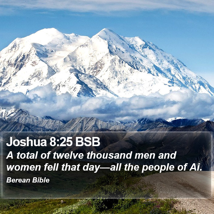 Joshua 8:25 BSB Bible Study