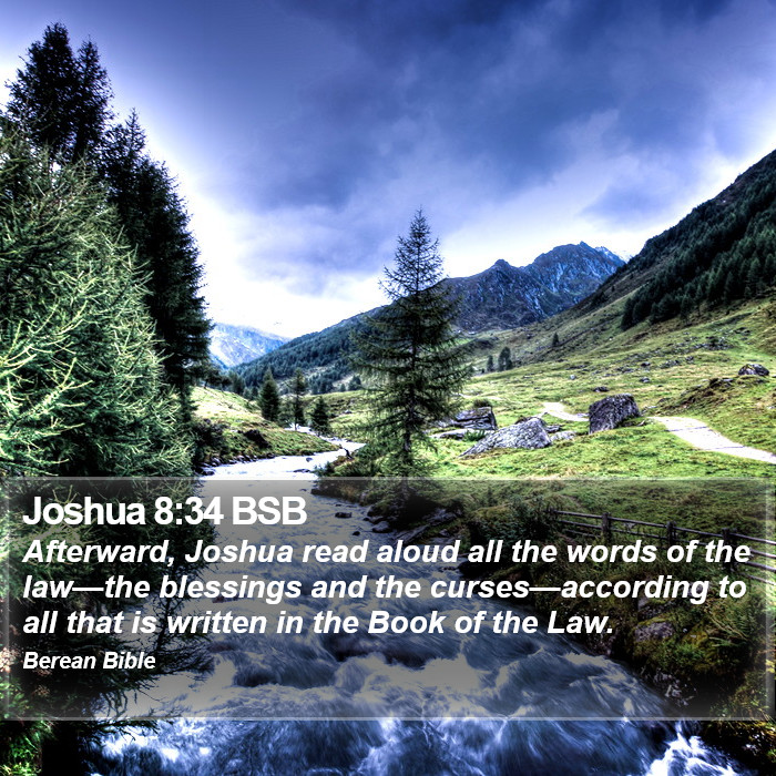 Joshua 8:34 BSB Bible Study