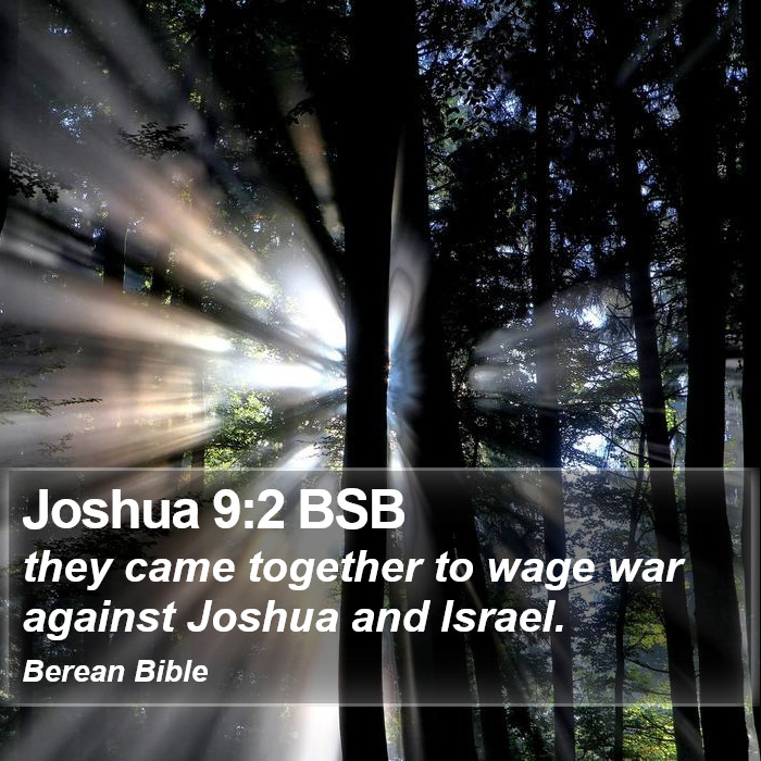 Joshua 9:2 BSB Bible Study