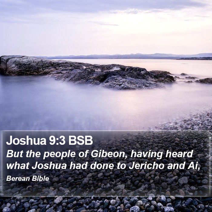 Joshua 9:3 BSB Bible Study