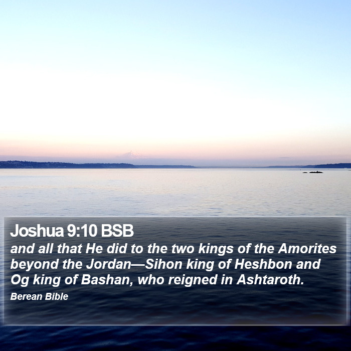 Joshua 9:10 BSB Bible Study