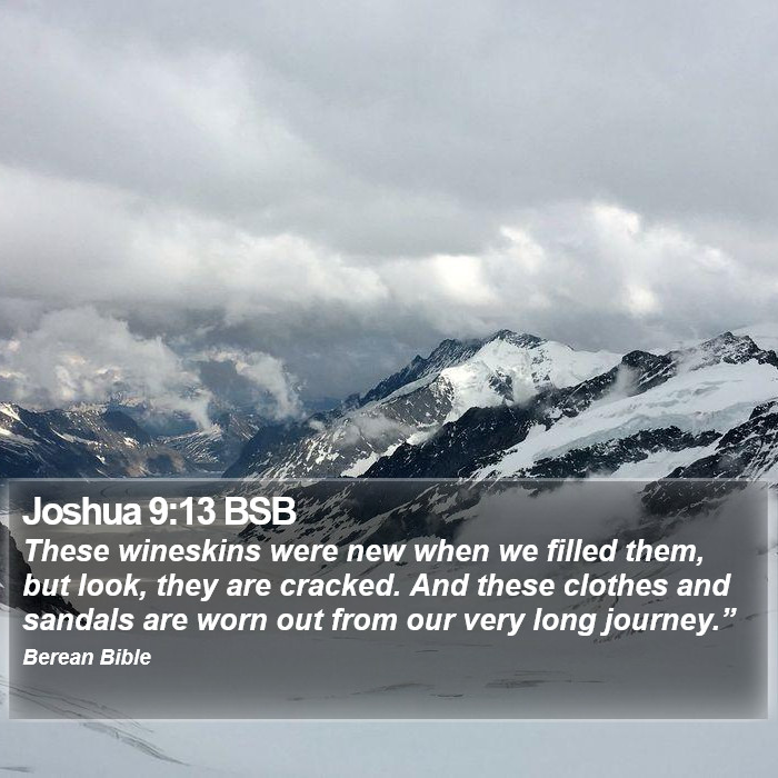 Joshua 9:13 BSB Bible Study