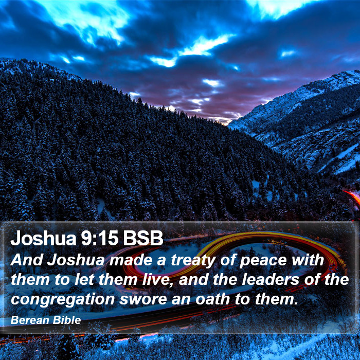 Joshua 9:15 BSB Bible Study