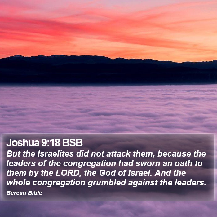 Joshua 9:18 BSB Bible Study