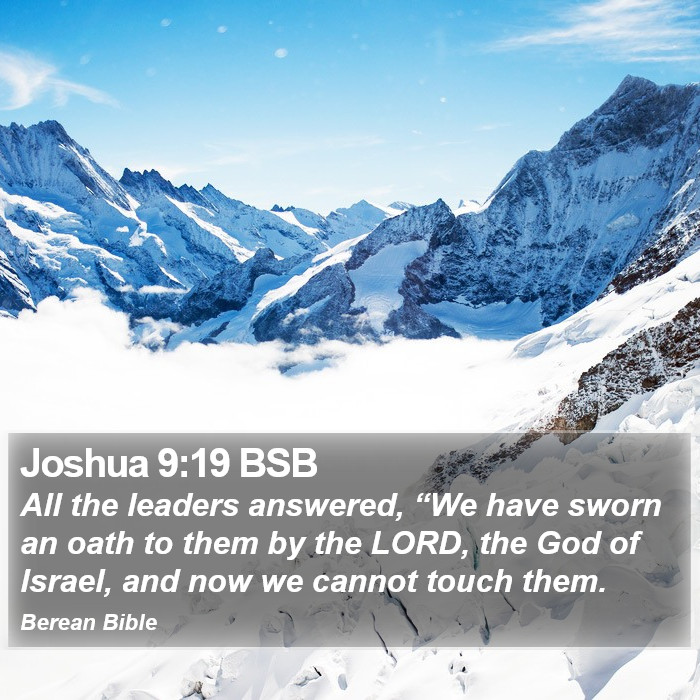 Joshua 9:19 BSB Bible Study