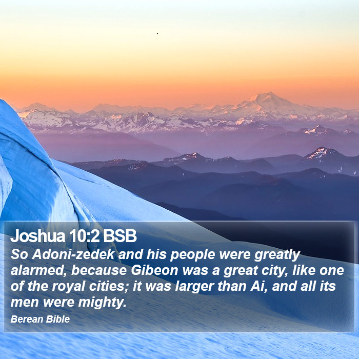 Joshua 10:2 BSB Bible Study