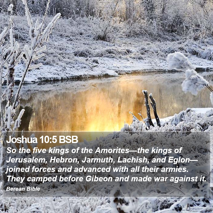 Joshua 10:5 BSB Bible Study