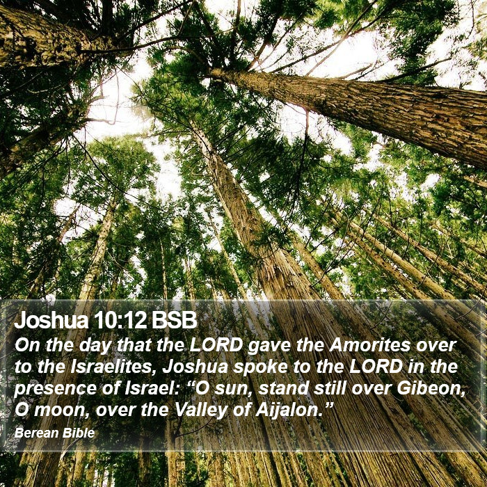 Joshua 10:12 BSB Bible Study