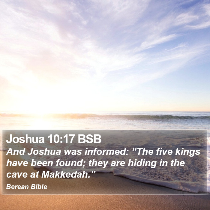 Joshua 10:17 BSB Bible Study