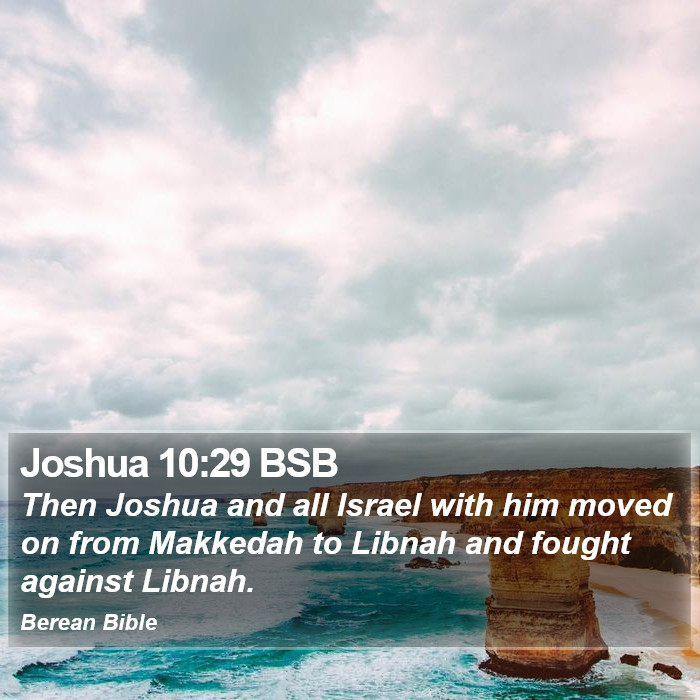 Joshua 10:29 BSB Bible Study