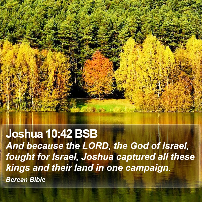 Joshua 10:42 BSB Bible Study