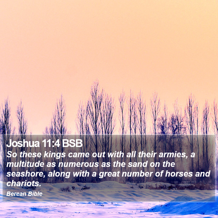 Joshua 11:4 BSB Bible Study