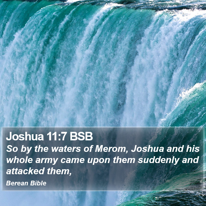 Joshua 11:7 BSB Bible Study