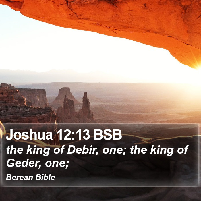 Joshua 12:13 BSB Bible Study