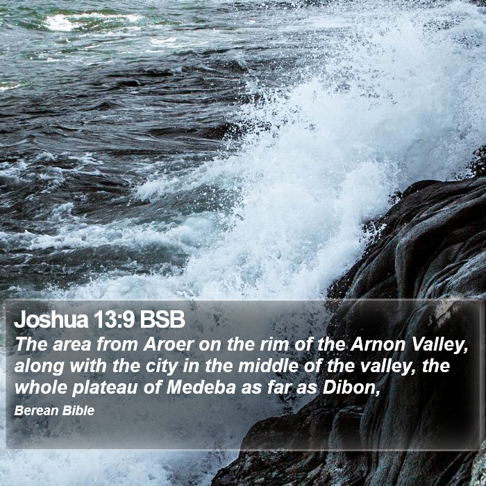 Joshua 13:9 BSB Bible Study