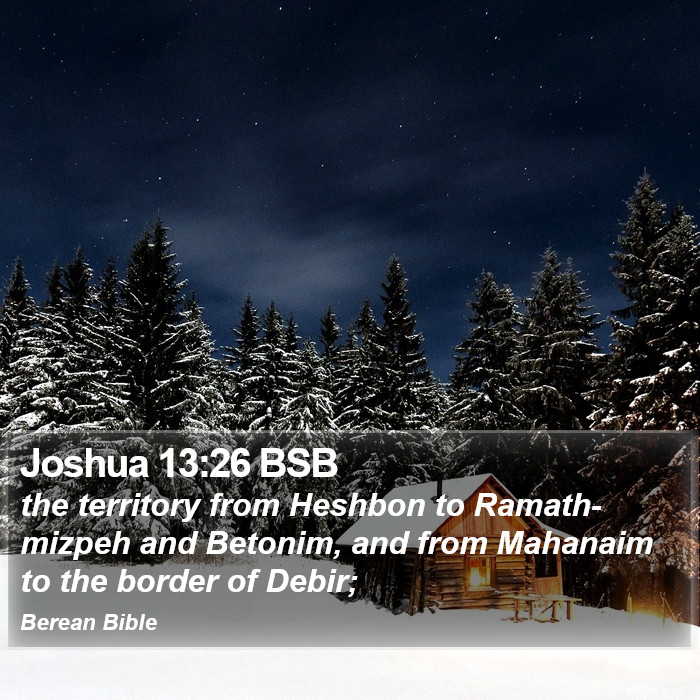 Joshua 13:26 BSB Bible Study