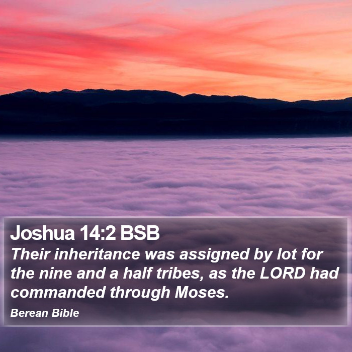 Joshua 14:2 BSB Bible Study