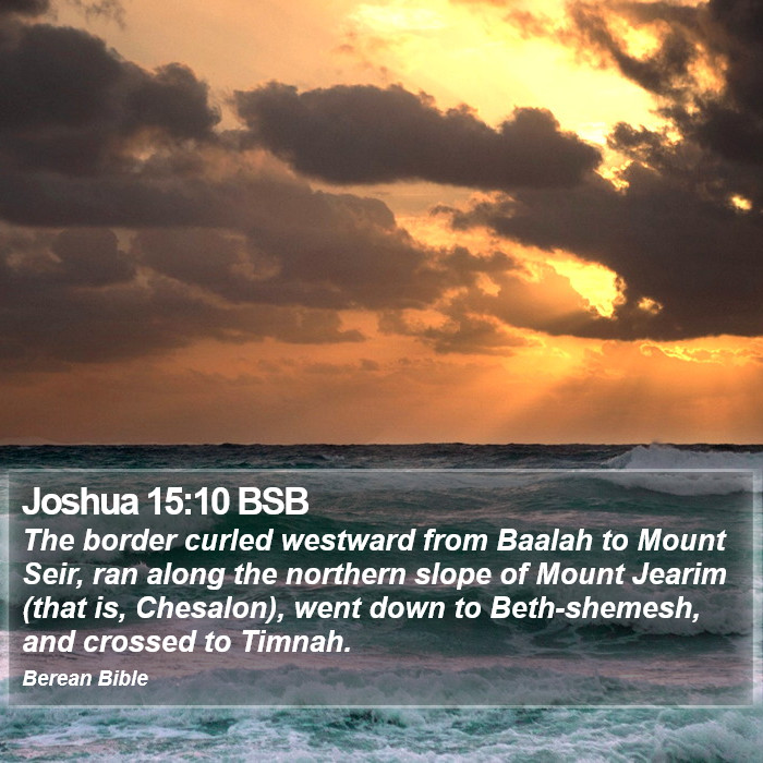 Joshua 15:10 BSB Bible Study