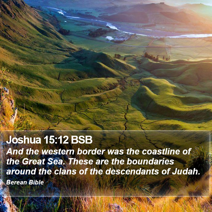 Joshua 15:12 BSB Bible Study