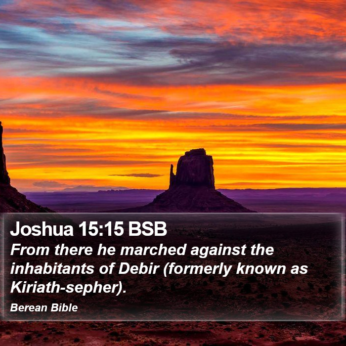 Joshua 15:15 BSB Bible Study