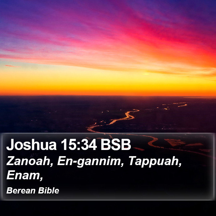 Joshua 15:34 BSB Bible Study