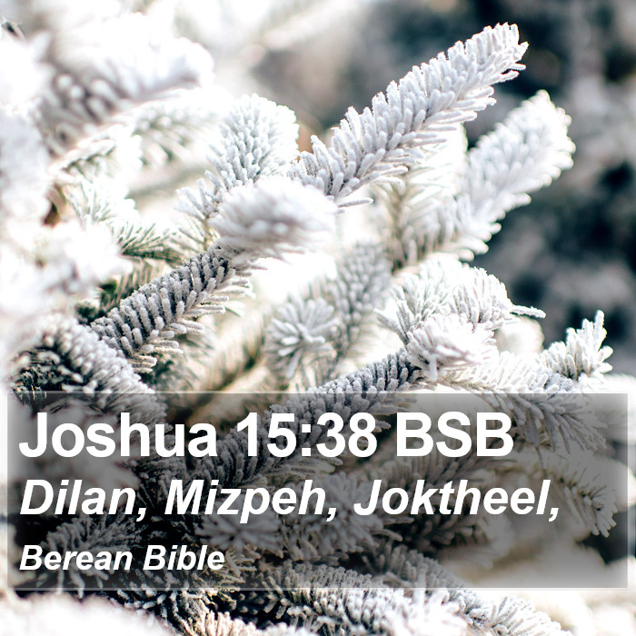 Joshua 15:38 BSB Bible Study