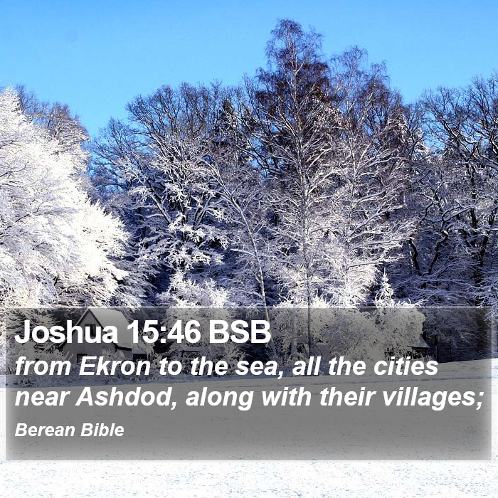 Joshua 15:46 BSB Bible Study