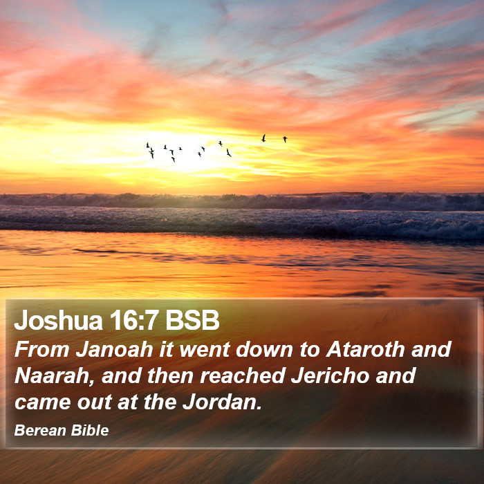 Joshua 16:7 BSB Bible Study