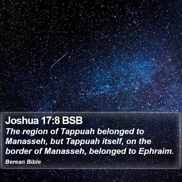 Joshua 17:8 BSB Bible Study