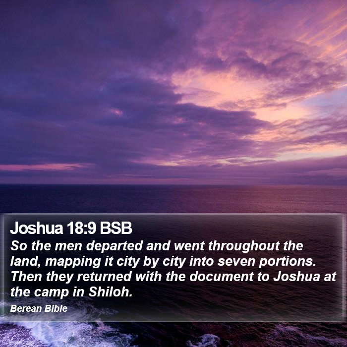 Joshua 18:9 BSB Bible Study