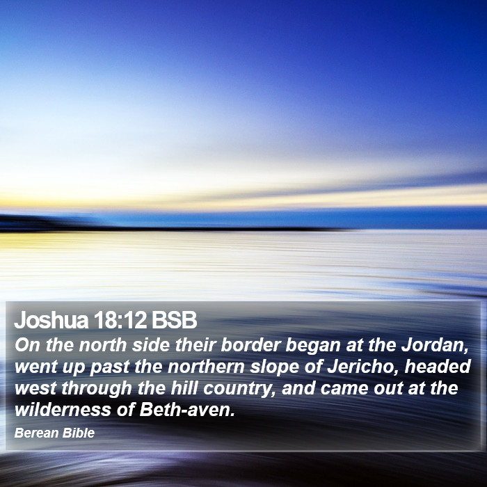 Joshua 18:12 BSB Bible Study