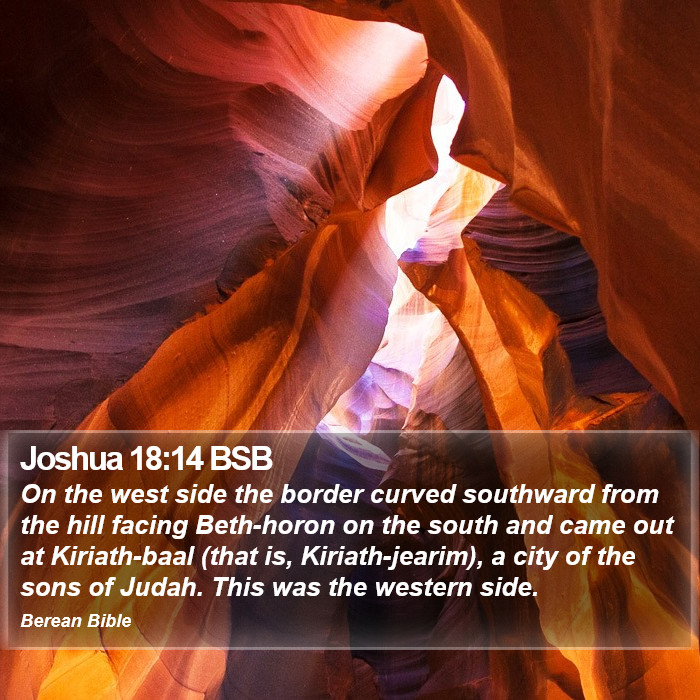 Joshua 18:14 BSB Bible Study