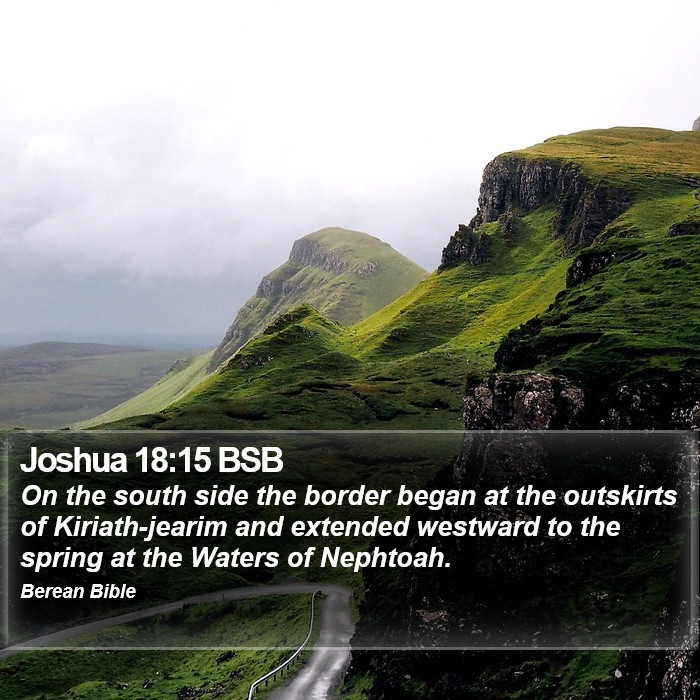 Joshua 18:15 BSB Bible Study