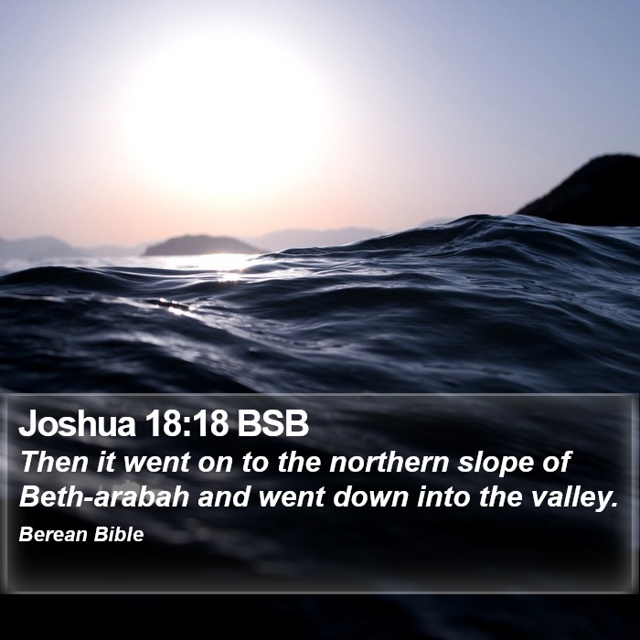 Joshua 18:18 BSB Bible Study