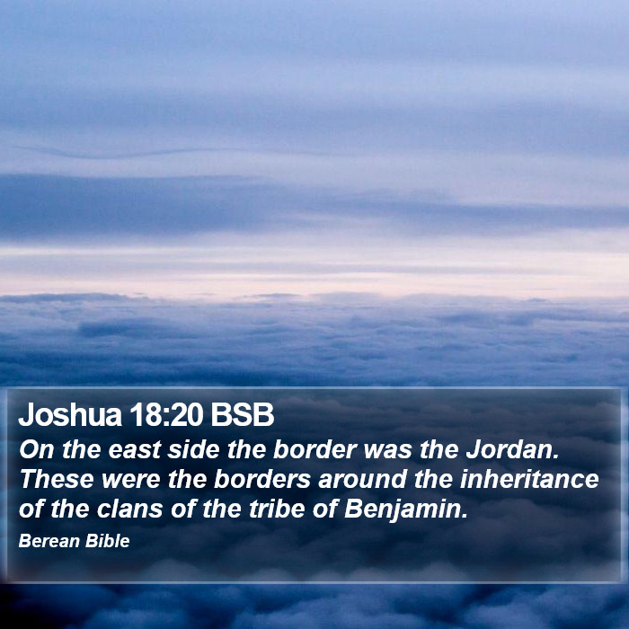 Joshua 18:20 BSB Bible Study